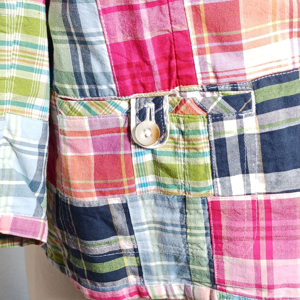 L.L. Bean Colorful Patchwork Blazer - Picture 4 of 9